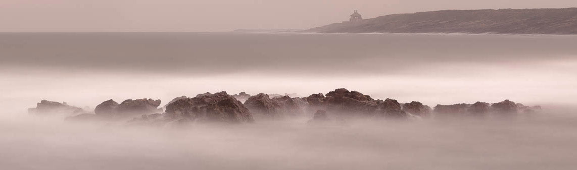 Howick coast sea Northumberland panoramic photograph