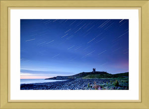 Dunstanburgh Castle star trails Ref-SCDCST