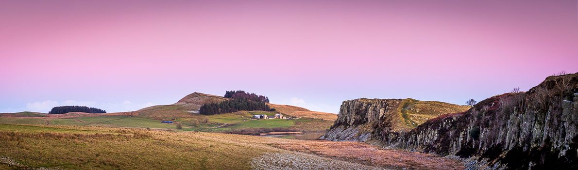 Evening light over Steel Rigg Ref-PC2412