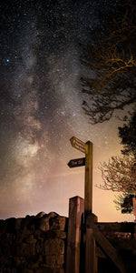 Hadrians Wall sign Milky Way Ref-SC2433