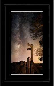 Hadrians Wall sign Milky Way Ref-SC2433