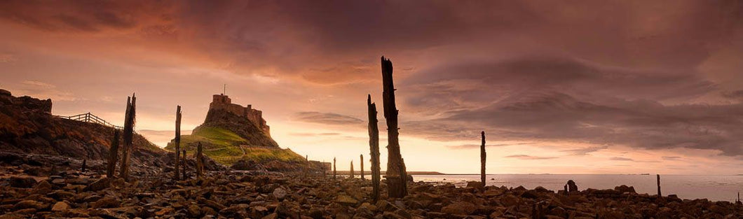 Lindisfarne Castle storm clouds Ref-PC2611