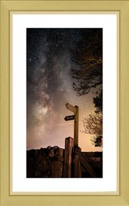 Hadrians Wall sign Milky Way Ref-SC2433