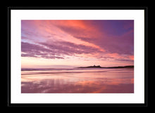 Dunstanburgh Castle scarlet dawn Ref-SC2035