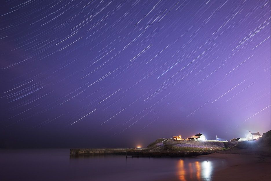 Seaton Sluice star trails Ref-SC2415