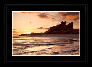 Bamburgh Castle sun Ref-SCBCS