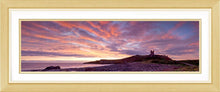 Dunstanburgh Castle red sky 1 Ref-PC1064