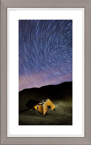 Star Trails over miners hut, Honister Ref-SC2426