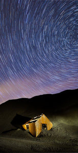 Star Trails over miners hut, Honister Ref-SC2426
