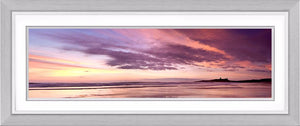 Dunstanburgh Castle scarlet dawn Ref-PC258