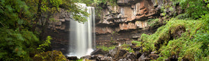 Panoramic photograph of Ashgill Force Northumberland.