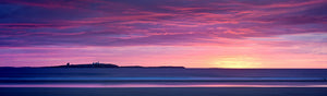 Farne Islands sunrise Northumberland panoramic photograph