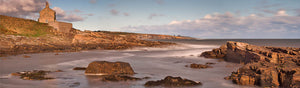 Howick coast sea Northumberland panoramic photograph