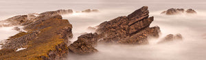 Howick coast sea Northumberland panoramic photograph