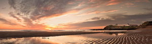 Seaton Sluice sunrise panoramic photograph