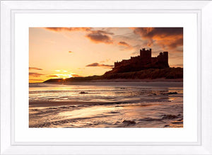 Bamburgh Castle sun Ref-SCBCS