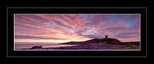 Dunstanburgh Castle red sky 1 Ref-PC1064