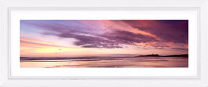 Dunstanburgh Castle scarlet dawn Ref-PC258