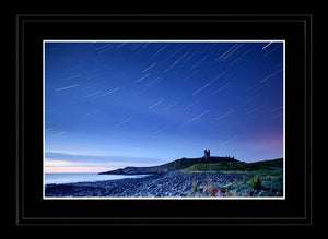 Dunstanburgh Castle star trails Ref-SCDCST