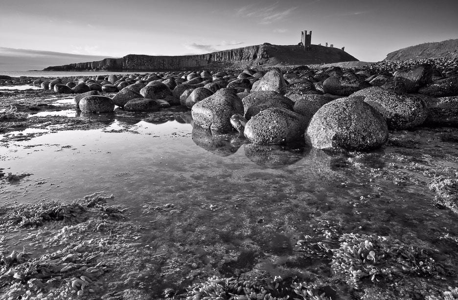 Dunstanburgh Castle stones Ref-SBW2036