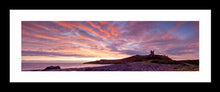 Dunstanburgh Castle red sky 1 Ref-PC1064
