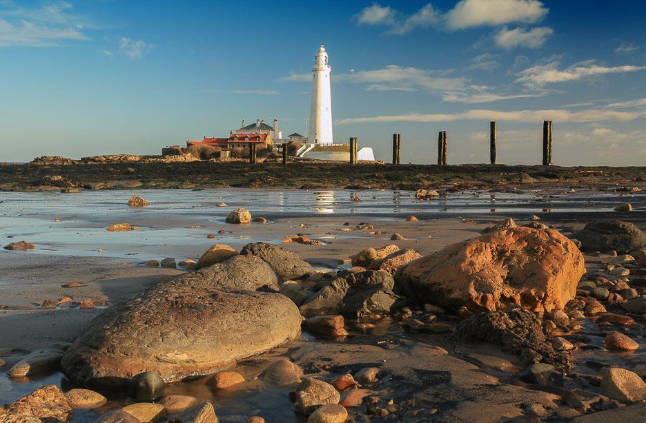 Saint Mary's lighthouse rocks Ref-SC2053